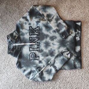 ~PINK~ Tie Dye Zip-Up Pullover